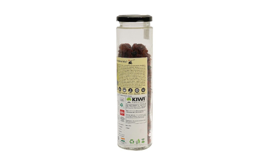 Kiwi Kisan Window Berry Mix    Glass Bottle  200 grams